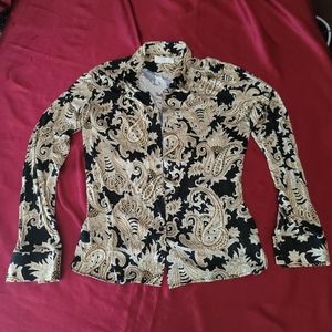 Cello Men's Multi-Colored Long Sleeve Button Down Shirt Plus Size 52.